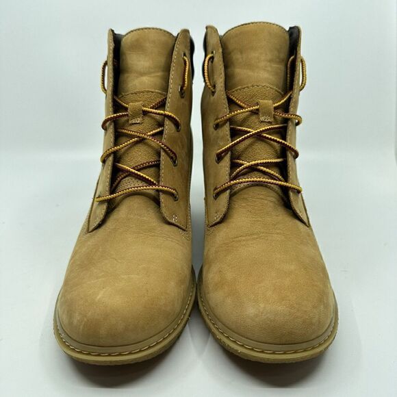 Timberland Earthkeepers Amston Women’s Size 9.5 Brown Wedge Bootie Boots 8251A - Picture 2 of 11